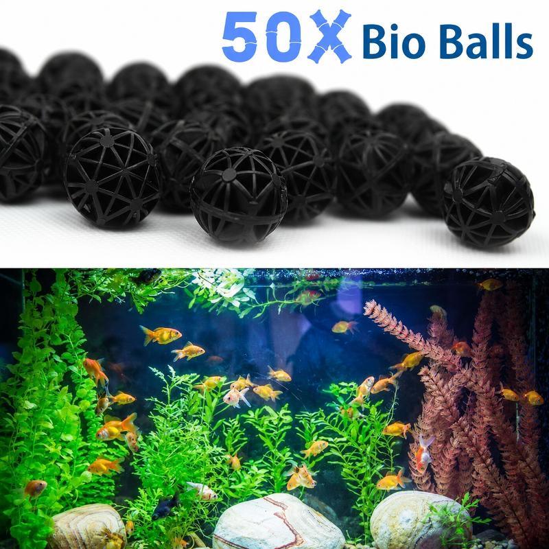 Planted Aquarium Cleaning - 50 Peças de Bolas de Filtro