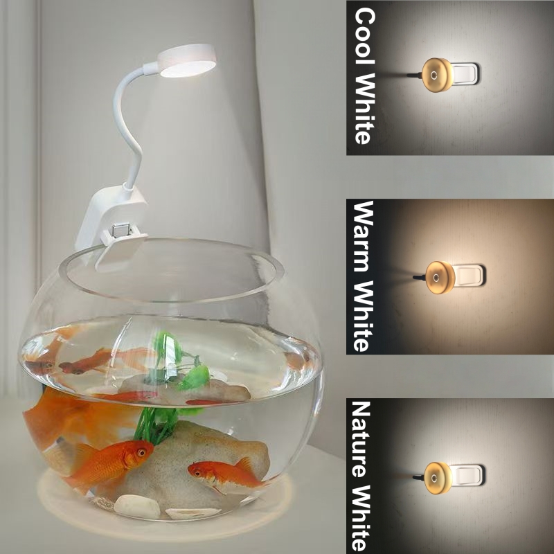 Aquarium Plant Light - Luz LED para aquário com clipe,