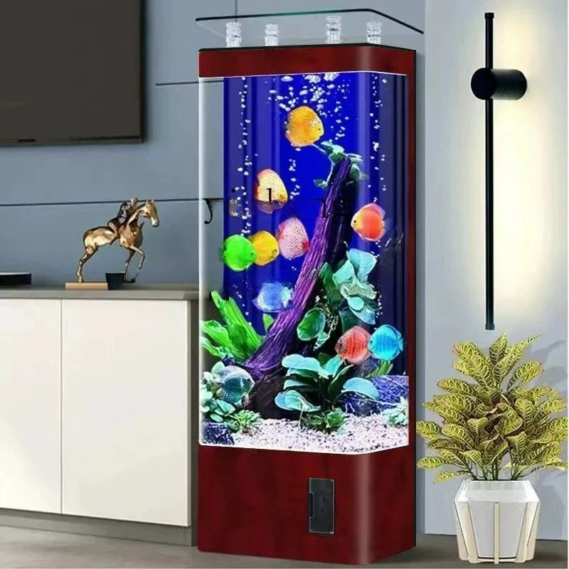 Aquarium Plant Substrate - Aquário de Parede Vertical Curvo de