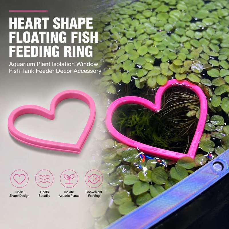 Aquarium Fertilizer - Anel Flutuante em Forma de Coração