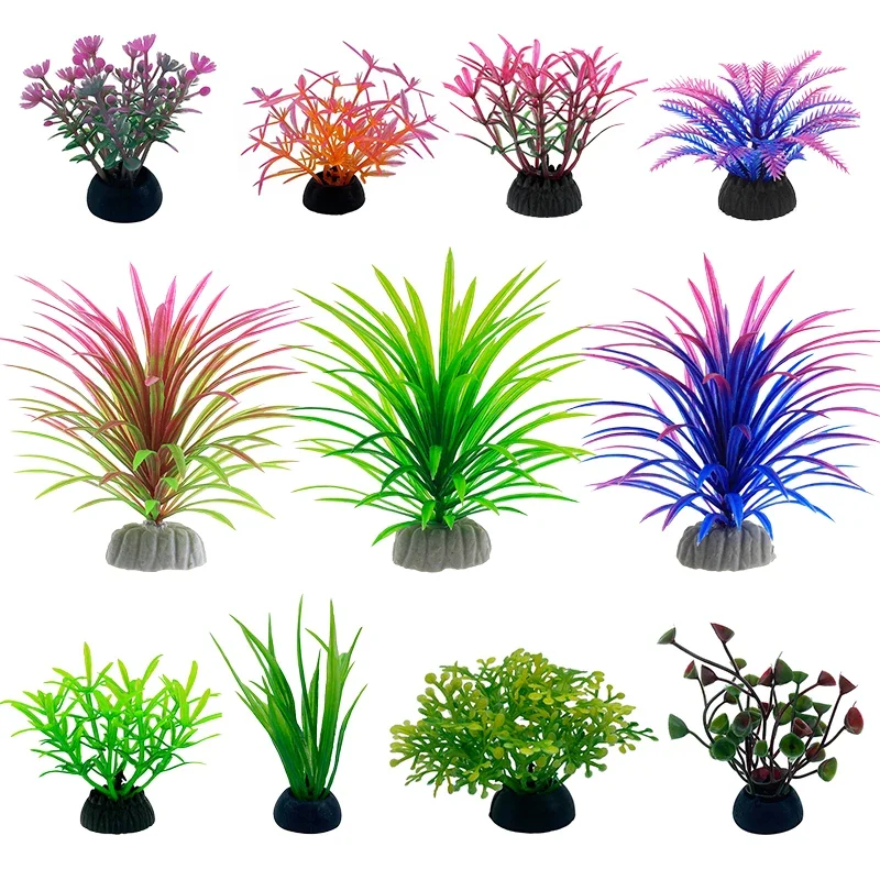 Aquarium Plants Live - Simulação decorativa de aquário em pvc,