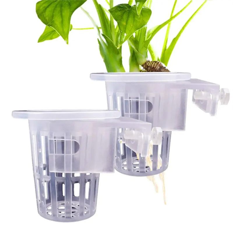 Aquarium Plant Holder - A7THK-2 unidades Suporte Transparente Ajustável para