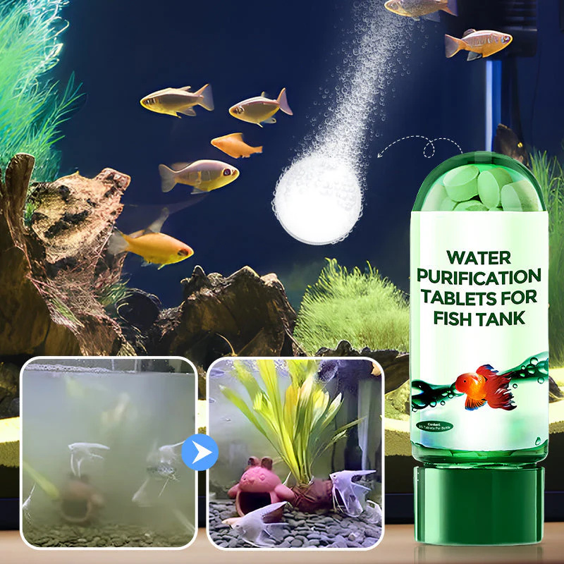 Aquarium Liquid Carbon - Tabletes Purificadores de Água para Aquários