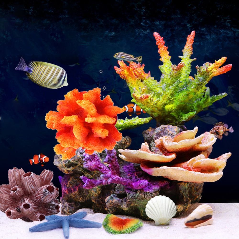 Aquarium Plant Substrate - Simulação artificial realista colorida, 1 peça,