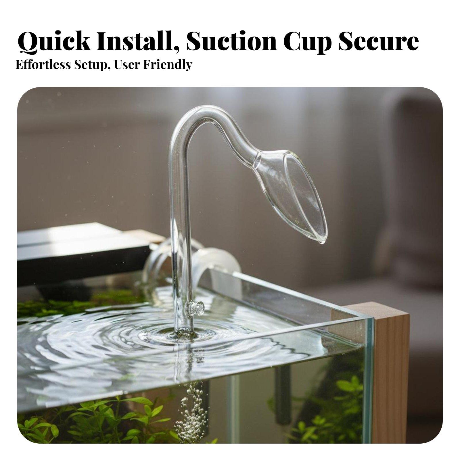 Tubo de Vidro Lily Pipe para A - Aquarium Planted Tank Filter avaliação e preço