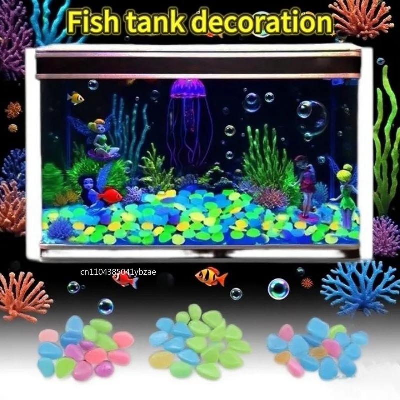 100-800 peças seixos que brilh - Plant Aquarium Pot avaliação e preço