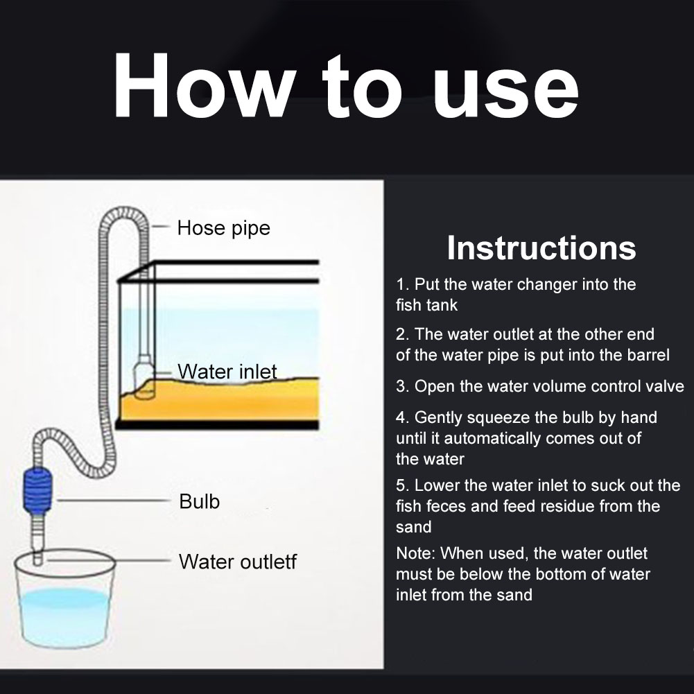 Sifão a vácuo sifão para aquár - Planted Aquarium Cleaning avaliação e preço