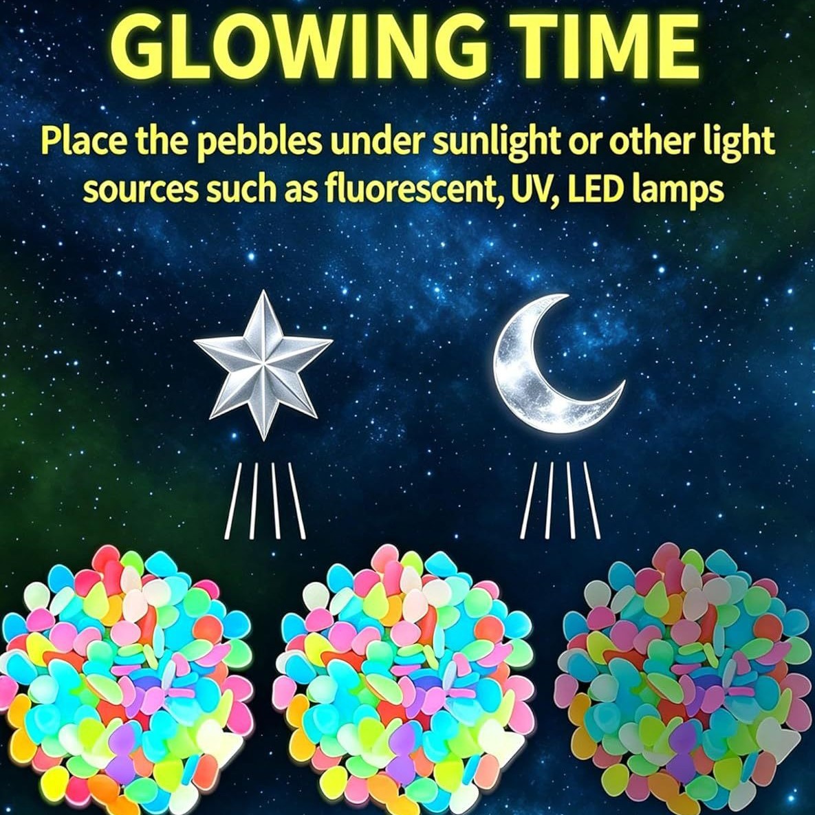 Pedras luminosas coloridas que - Plant Aquarium Pot avaliação e preço